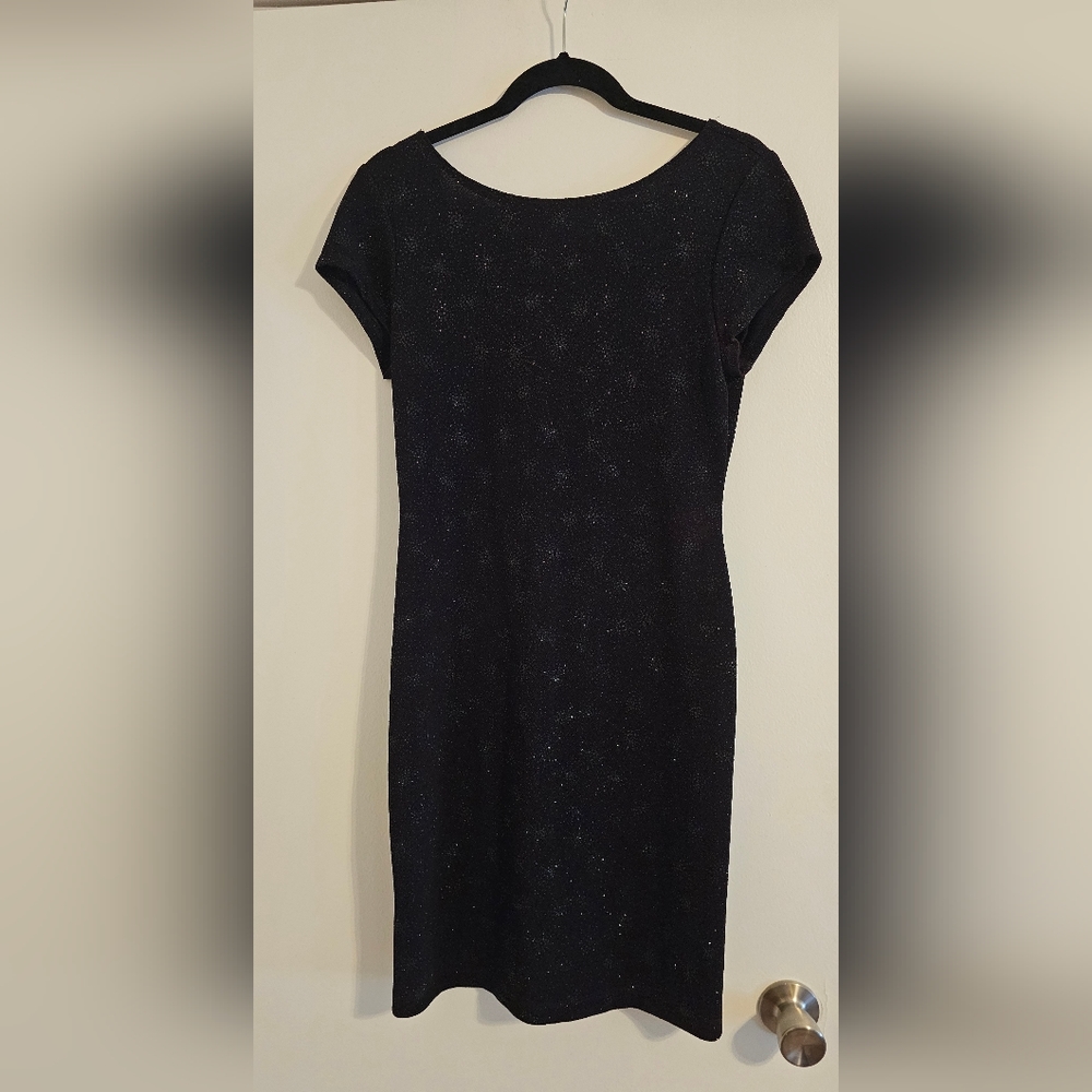 Little black dress with sparkles size 8 - Picture 1 of 3